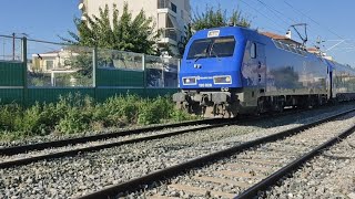 🇬🇷 Hellenic Train IC 55 to Athens with horn action [upl. by Leia]