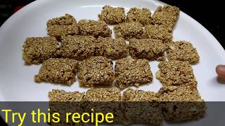 Til ki chikki  Tilgur ki barfi  Sesame bar tilgul तिळाची वडी how to make tilgul chikki in hindi [upl. by Oetsira802]