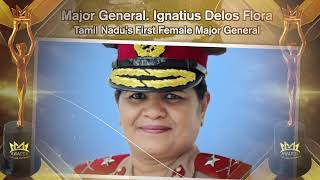 Maj Gen Ignatius Delos Flora Praise the Pioneer Women who made Tamil Nadu Proud  quotMAAquot AWARDS [upl. by Gerita]