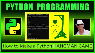 Python Hangman Game  Using Python Subtrings and Arrays to Make Hangman  Python Hangman Tutorial [upl. by Dory401]