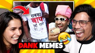 REACTING On Viral DANK MEMES With My Sister 🤣 [upl. by Anaitak]