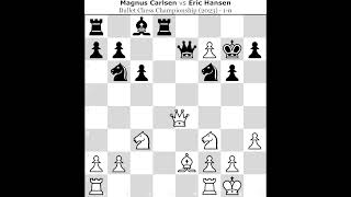 Magnus Carlsen Vs Eric Hansen [upl. by Aicrag]