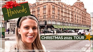 HARRODS AT CHRISTMAS  Food amp Decoration Tour  Vlogmas 2021 Week One [upl. by Anehs]