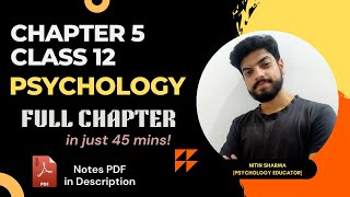 Chapter 5  Therapeutic Approaches And Counselling  Psychology Class 12  Full chapter  One Shot [upl. by Andersen]