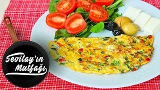 Omlet Nasıl Yapılır  Sebzeli Omlet Tarifi [upl. by Circosta720]