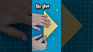 Easy no glue paper craft 🤓💡 Paper craft without glue shorts [upl. by Reerg]