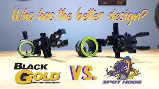 BEST BOW SIGHTS FOR 2022 Spot Hogg Triple Stack vs Black Gold Dual Track [upl. by Copland]