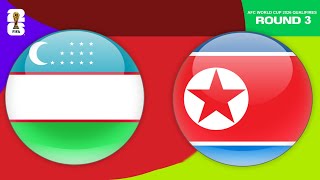 Uzbekistan vs North Korea  AFC World Cup 2026 Qualifiers  eFootball PES [upl. by Alletnahs718]