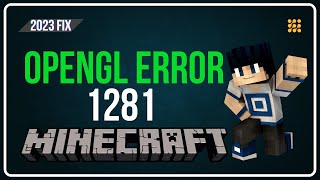 How to fix the OpenGL Error 1281 on Minecraft [upl. by Christophe825]