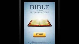 Bible Audio Pronunciations [upl. by Glendon]