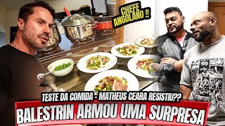 TESTE DA COMIDA  BALESTRIN E CARIANI ARMARAM UMA SURPRESA PARA MATHEUS CEARA [upl. by Salena326]