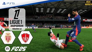 FC 25  AS Monaco vs Stade Brestois 29 Ft Minamino  Ligue 1 2425  Full Match  PS5™4K [upl. by Feldt]