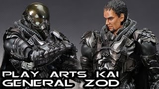 Play Arts Kai Man of Steel GENERAL ZOD Figure Review [upl. by Alyt]