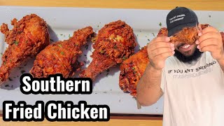 Extra Crispy Southern Buttermilk Fried Chicken  Comfort Food  Chef Alden B [upl. by Orel]