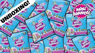 UNBOXING MINI BRANDS SERIES 4 BLIND BAGS FROM FIVE BELOW WAVE 2 [upl. by Trinia703]