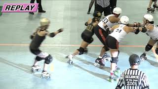 2018 International WFTDA Playoffs  Atlanta Game 16 Texas Rollergirls v Jacksonville Roller Derby [upl. by Yellat]