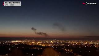 Air raid sirens heard in Kyiv as Russia attacks Ukraine [upl. by Kulsrud243]