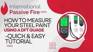 How to measure your steel paint thickness using a DFT gauge [upl. by Drahcir]