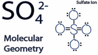 SO4 2 Molecular Geometry  Shape and Bond Angles [upl. by Cyrus]