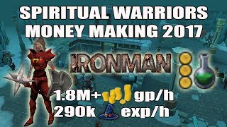 Runescape 3 Spiritual Warriors 2017 Money Making  Ironman  Mid Level Players  18M GPH [upl. by Artimed]