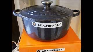 le creuset cocotte ronde 22 midnight gray [upl. by Salokcin]