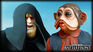 When Emperor Palpatine Meets Nien Nunb  STAR WARS Battlefront Machinima [upl. by Ithnan974]