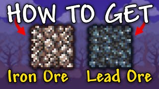 How to Get Iron Ore amp Lead Ore in Terraria  Iron Ore terraria [upl. by Nalced962]