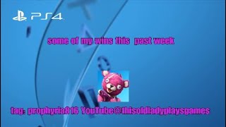 Some of my Fortnite Wins from the past week [upl. by Anahsit]