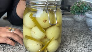 PICKLED GOOSEBERRIES  EASY RECIPE  LONGING TREATS [upl. by Wylde203]