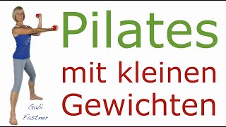 🍒 32 min Pilates mit kleinen Gewichten  intensives Ganzkörper  Figur  Hantel  Workout [upl. by Islean826]