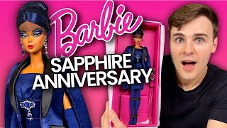 NEW Sapphire Anniversary Barbie Fashion Model Collection Doll  My FIRST Silkstone By Mattel BFMC [upl. by Lemieux751]