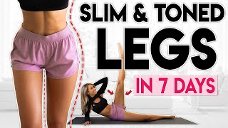 SLIM and TONED LEGS in 7 Days  8 minute Home Workout [upl. by Burack690]