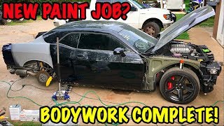 Rebuilding A Wrecked 2017 Dodge Hellcat Part 8 [upl. by Lyret590]