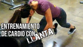 ENTRENAMIENTO DE CARDIO CON LLANTA HIITTabata [upl. by Pompea]