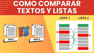 ¡Como comparar textos y listas online fácilmente [upl. by Sadnak]