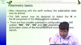 SAR Polarimetry by Shri Ashish Joshi [upl. by Norre927]