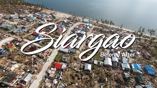 Siargao before amp after  Super Typhoon Odette 2021 [upl. by Eilime]