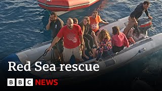 Five survivors found after Red Sea tourist boat sinks  BBC News [upl. by Anekam235]