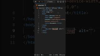 How to Use IMG Tag in HTML  Add Images to Webpages Easily shorts [upl. by Oiluarb]