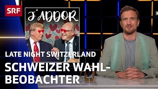 Schweizer Wahlbeobachter JeanLuc Addor I Late Night Switzerland [upl. by Ynoyrb154]