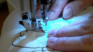 Cucito creativo come fare ricamo a macchina a mano libera  Freehand machine embroidery [upl. by Gwenneth]