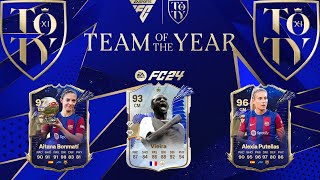 FC 24  CRAZY Pack opening for TOTY Midfielders [upl. by Wollis]