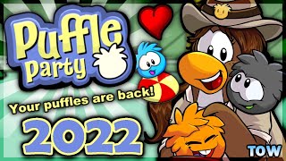 😻 PUFFLES HAVE RETURNED PUFFLE PARTY 2022 💛  Club Penguin Rewritten [upl. by Harrietta]