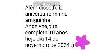 Feliz aniversário Angelyne [upl. by Diandre759]