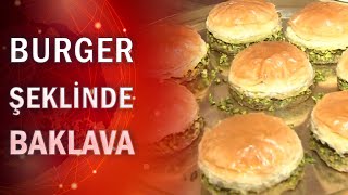 Baklava ustaları Baklava Burger üretti [upl. by Acebber]