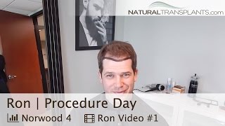 Hair Doctor  Best Hair Transplant Florida  Surgery Day Ron [upl. by Winfield]