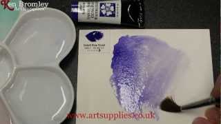 Daniel Smith Extra Fine Watercolour Cobalt Blue Violet 115 Series 3 [upl. by Eadahs]