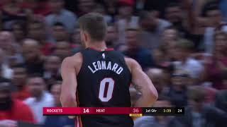 Meyers Leonard Full Play 110319 Houston Rockets vs Miami Heat  Smart Highlights [upl. by Isabelle]