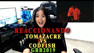 TOMAZACRE vs CODFISH  GBB2019  REACCIONANDO 🔥 😈 [upl. by Chrystel]