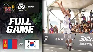 Mongolia v Republic of Korea  Men  Full Game  FIBA 3x3 Asia Cup 2022  3x3 Basketball [upl. by Azal]